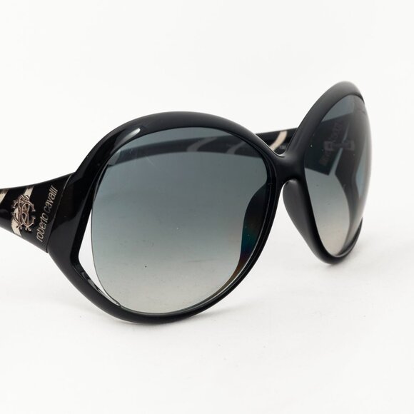 Roberto Cavalli Pegaso 338S Black Striped Butterfly Sunglasses - Picture 5 of 10